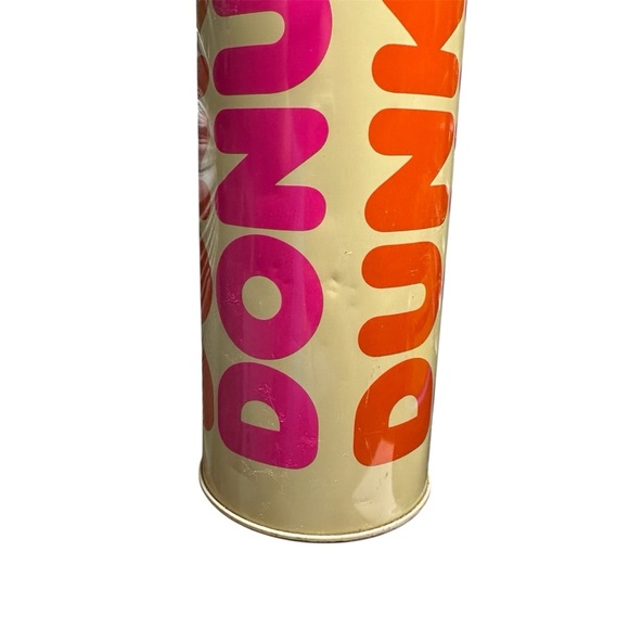 1980s Vintage Dunkin Donuts Thermos Large Coffee Made USA Metal - Picture 5 of 8
